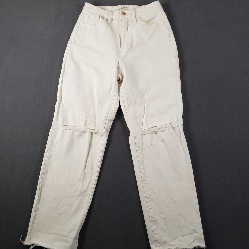 Universal Thread Jeans‎ Womens Size 2 High Rise Vintage Straight Cream